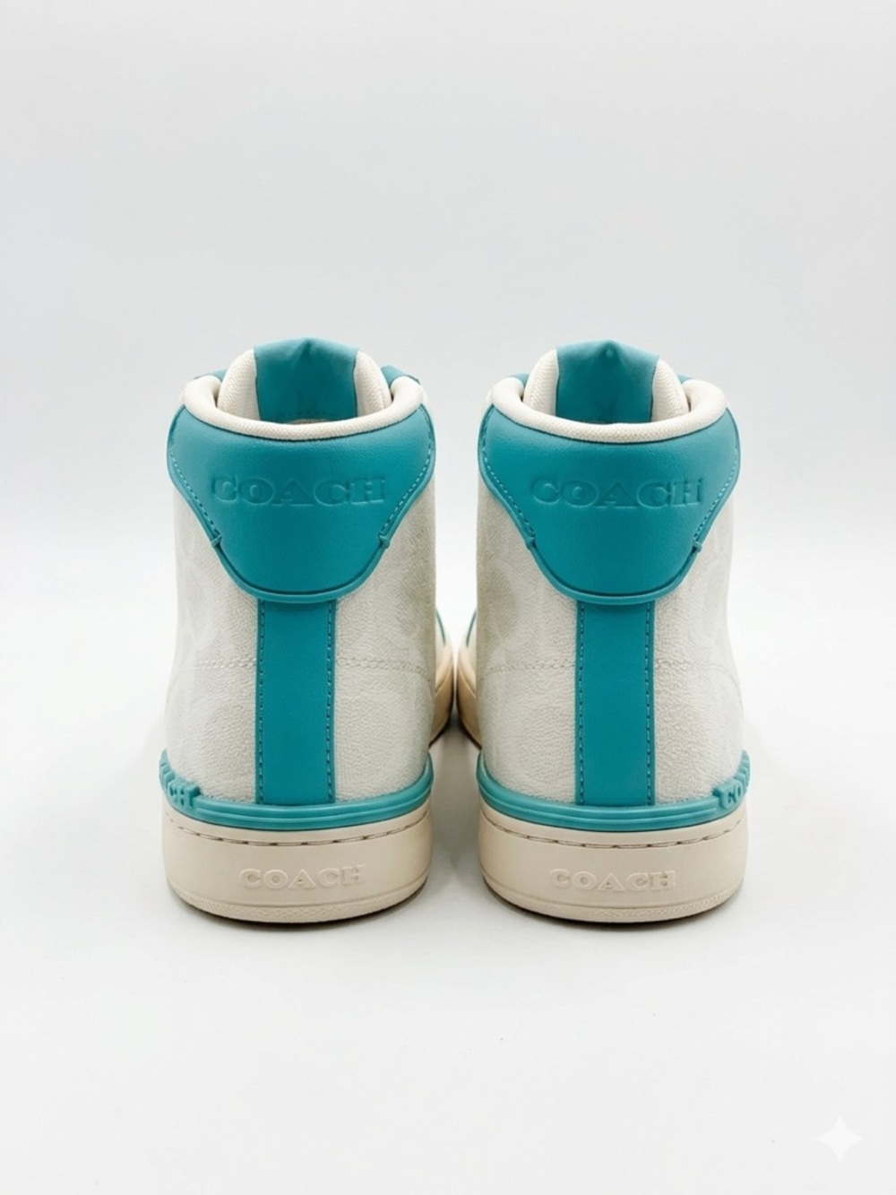 Coach Men's Clip High Top Sneaker in Signature Canvas -Premium Leather & Comfort - Picture 3 of 5